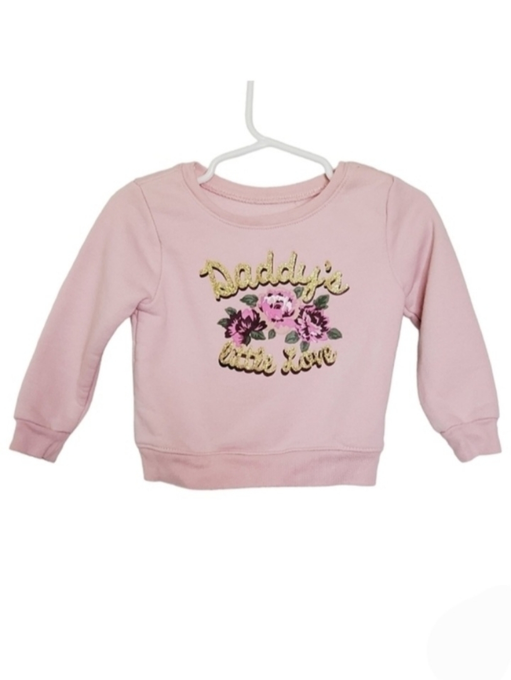 K1226 * Garanimals Girls Daddy's Little Love Sweatshirt Pink Size 18M